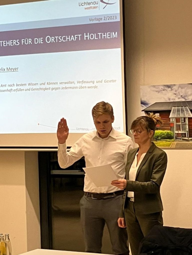 Holtheim hat einen neuen Ortsvorsteher! Holtheim